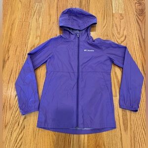 GIRLS size 10/12 Columbia rain coat
